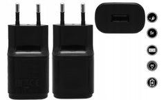 ŁADOWARKA SIECIOWA USB 1A 5V BLACK DO SMARTWATCHY