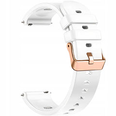 PASEK SILIKONOWY DO SMARTWATCHA ZEGARKA BIAŁY 20 MM UNIWERSLANY