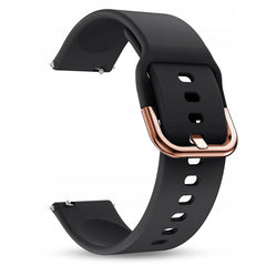 PASEK SILIKONOWY DO SMARTWATCHA ZEGARKA CZARNY 20 MM