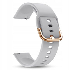 PASEK SILIKONOWY DO SMARTWATCHA ZEGARKA SIWY GOŁĄBKOWY SZARY 20 MM