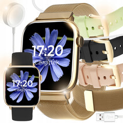 SMARTWATCH ZEGAREK DAMSKI POWIADOMIENIA ROZMOWY SPORT ZDROWIE ZLOTY POLSKI