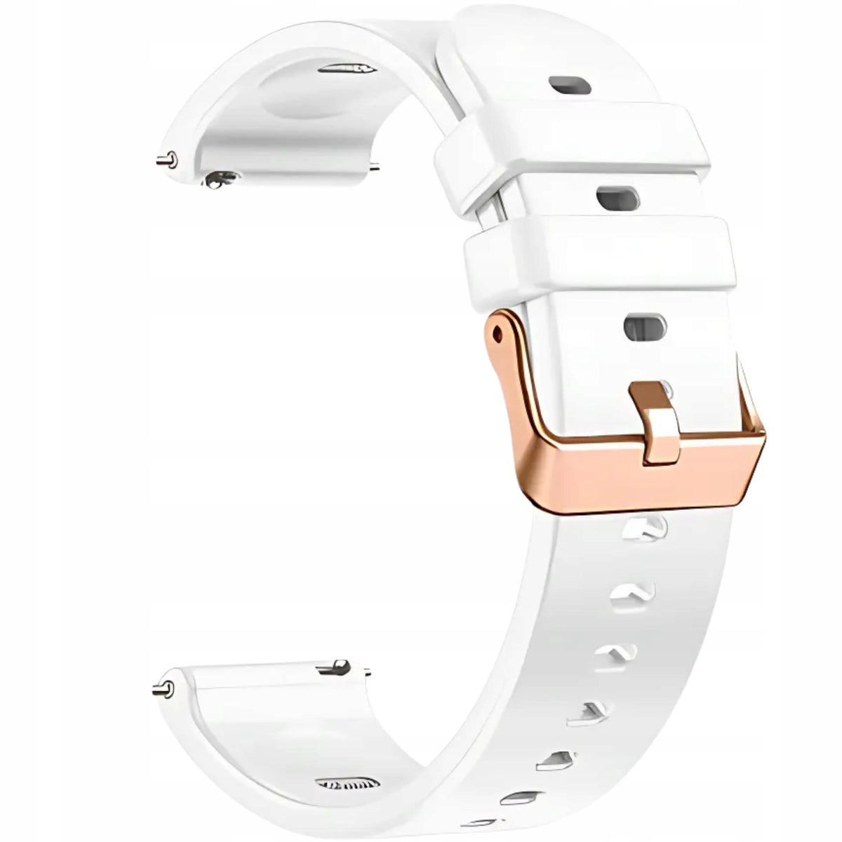 PASEK SILIKONOWY DO SMARTWATCHA ZEGARKA BIAŁY 20 MM UNIWERSLANY